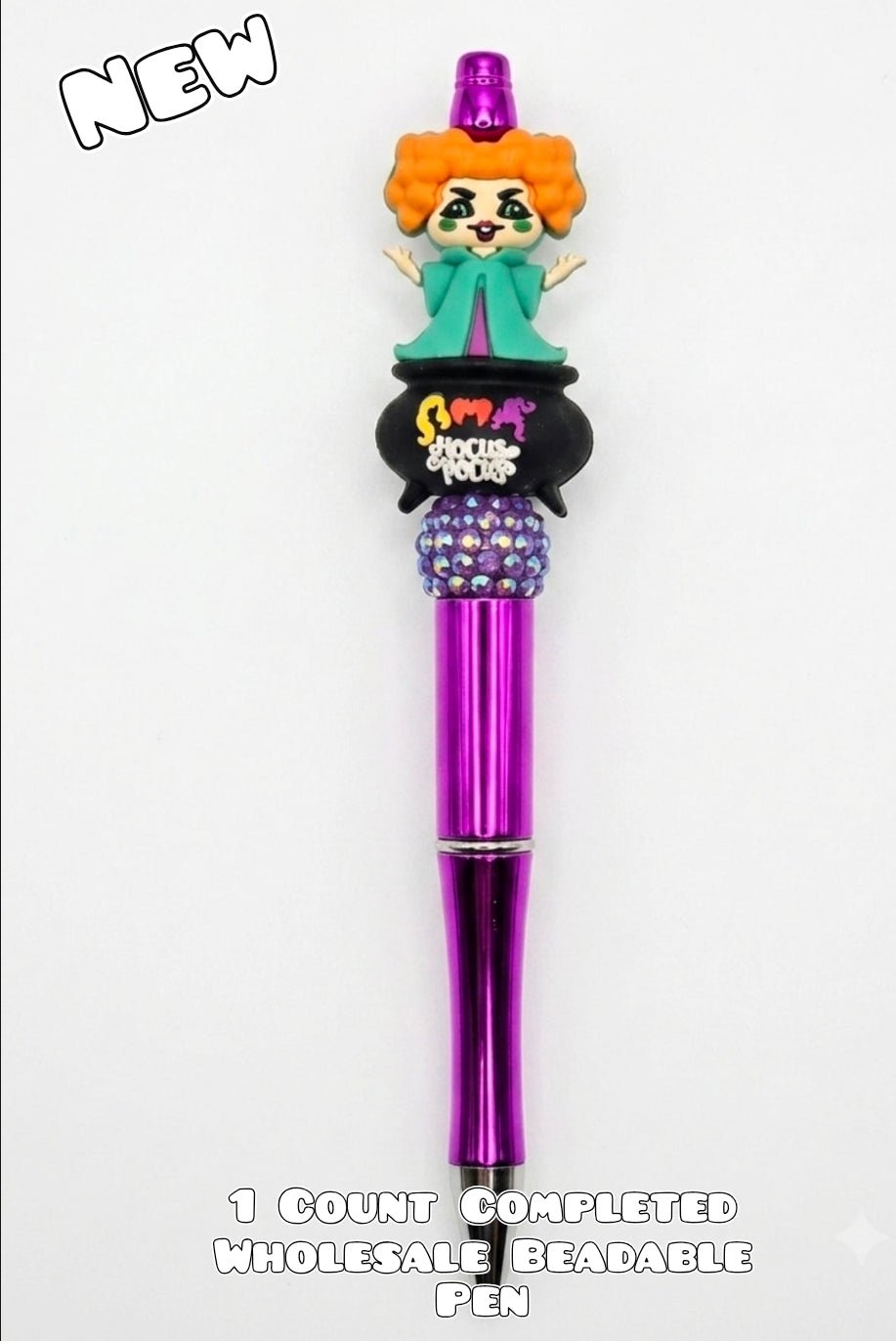Wholesale 1 Count Beadable Pen Character Hocus Pocus 3D