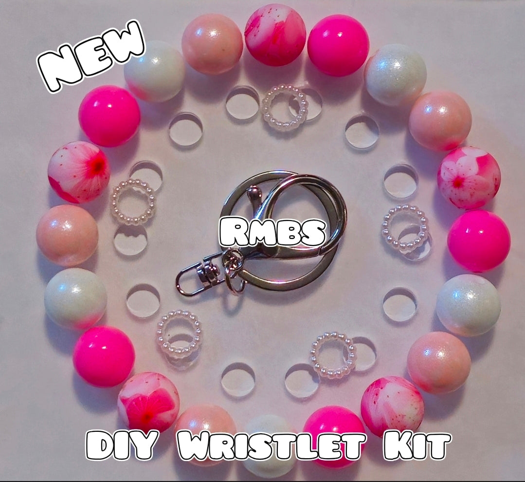 New 1 Count DIY Deluxe Beadable Wristlet Kit