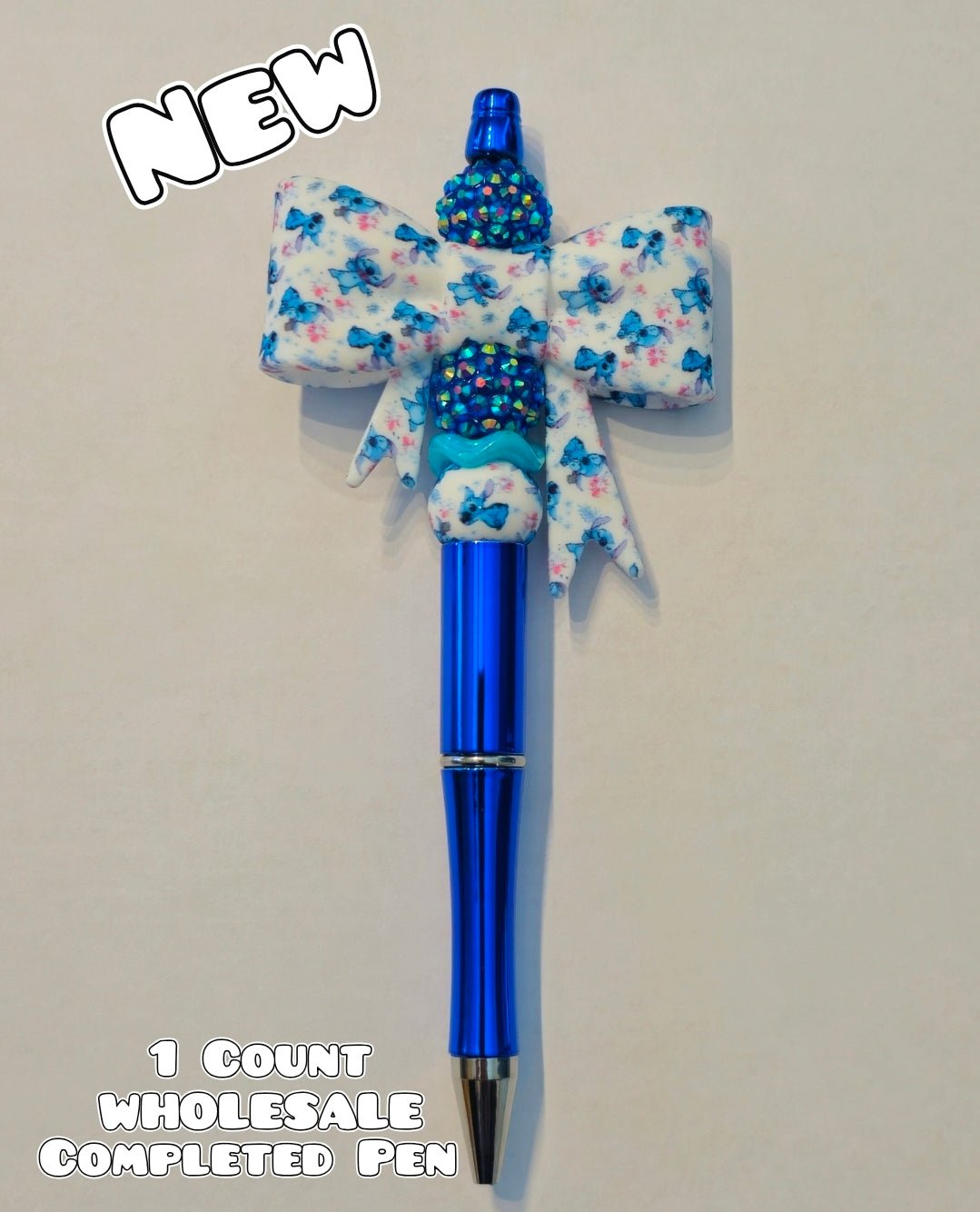 Wholesale Beadable Pens 1 Count Completed Pen Stitch Large Bow