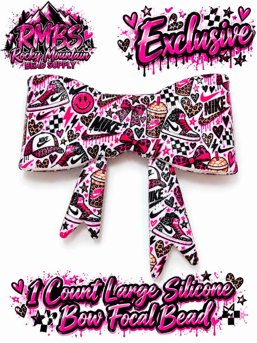New Shop Exclusive 1 Count Large Silicone Bow NIKE