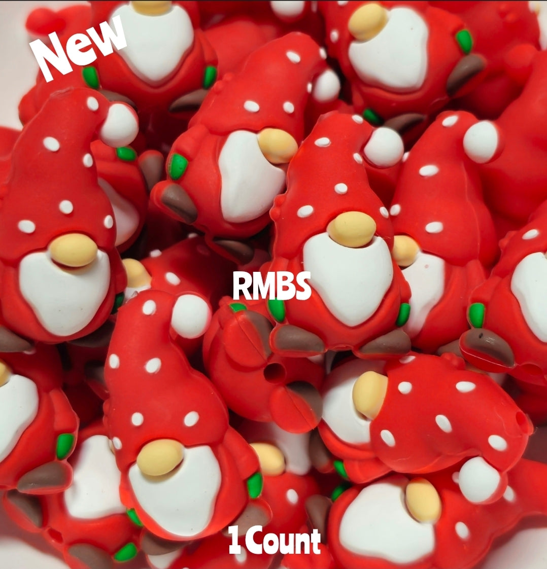DIY Focal Bead 1 Count Craft Supplies Christmas Theme 3D Silicone Beads