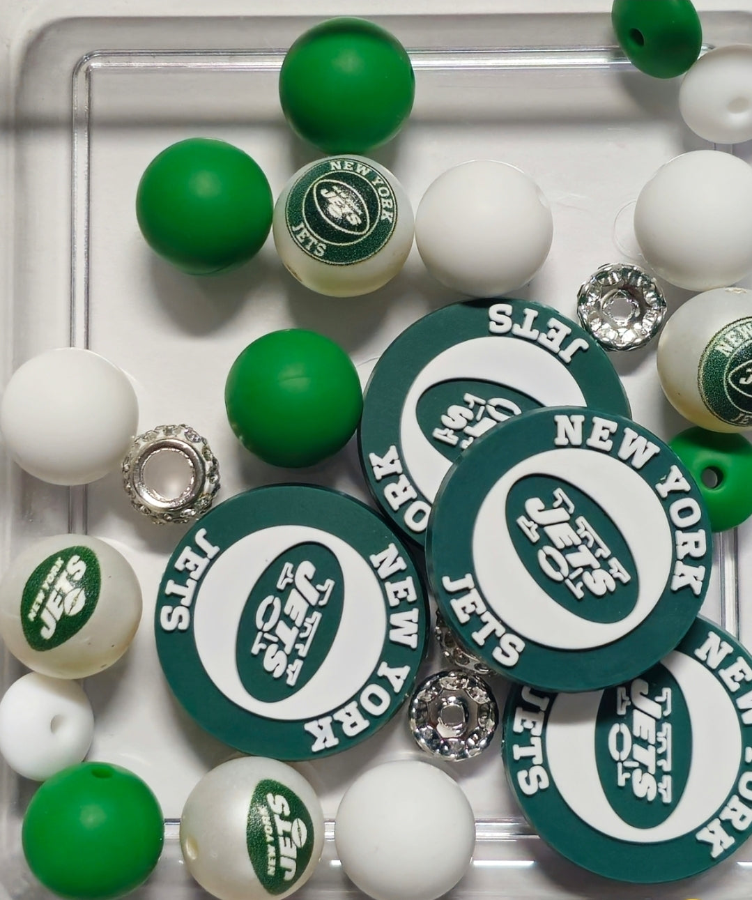 Football Bead Mixes With Focals & Acrylics Craft Supplies