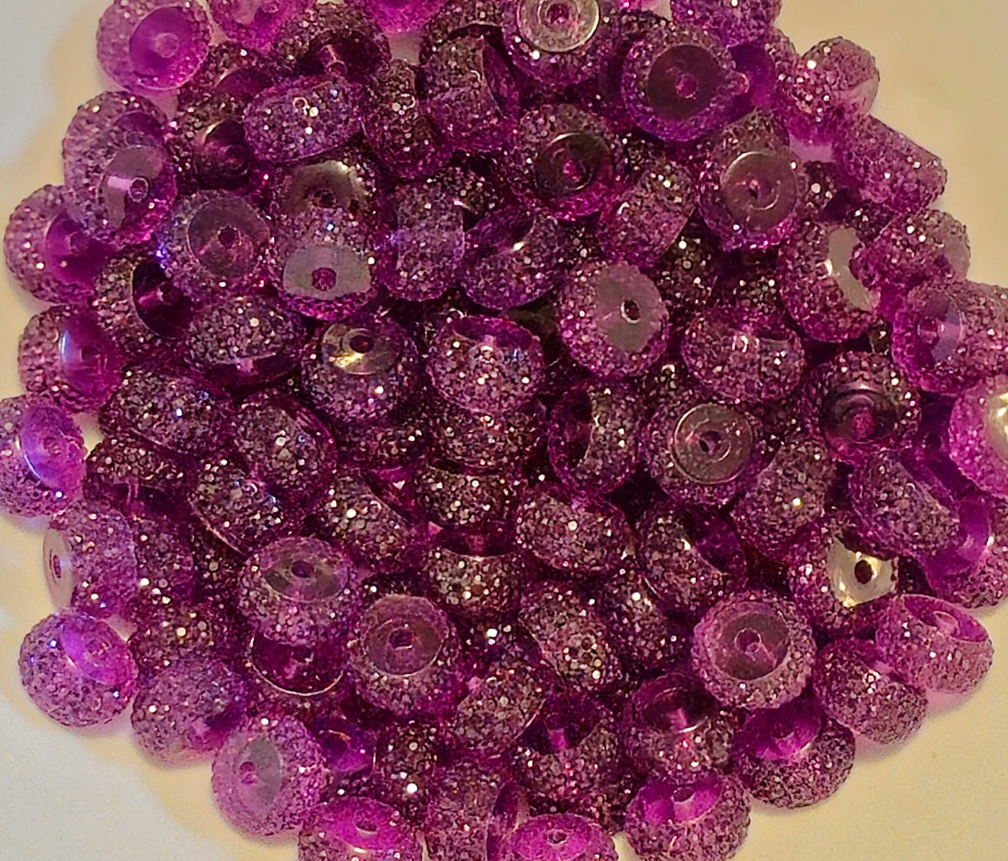 5 Count 12MM Acrylic Spacer Beads Craft Supplies 10 color options