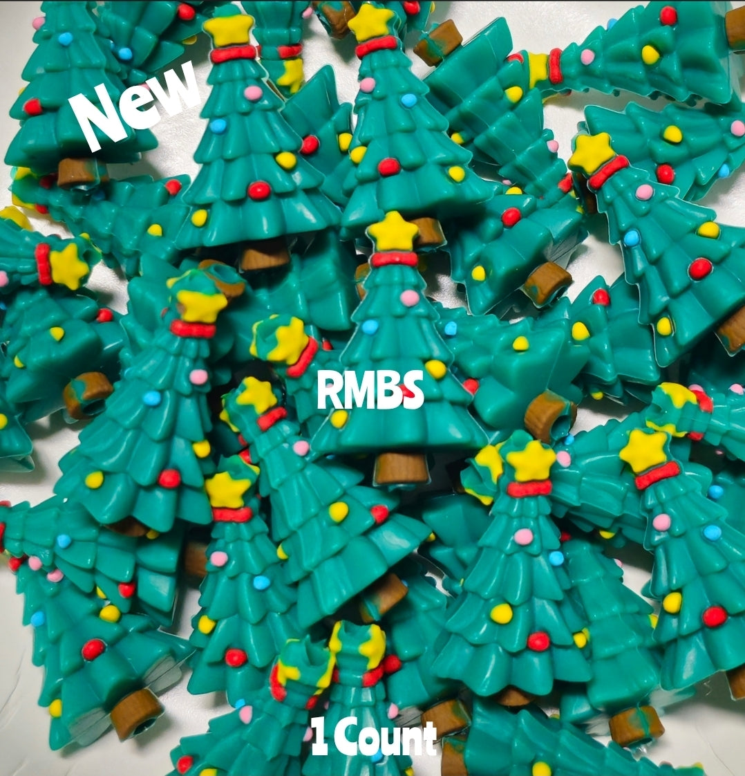 DIY Focal Bead 1 Count Craft Supplies Christmas Theme 3D Silicone Beads