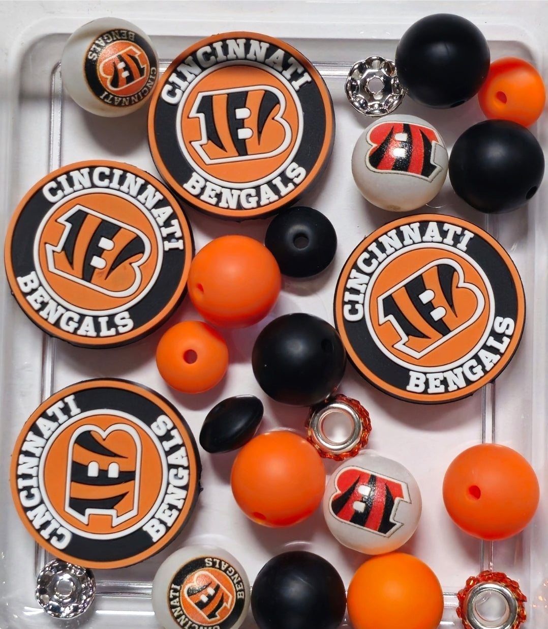 Football Bead Mixes With Focals & Acrylics Craft Supplies