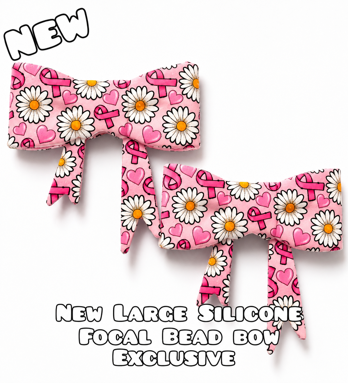 1 Count New Release Silicone Focal Bead Bow Exclusive
