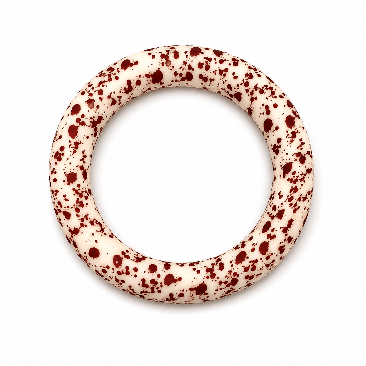 1 unidad, anillos de silicona de 65 mm para manualidades, espacios en blanco para abalorios, salpicaduras marrones