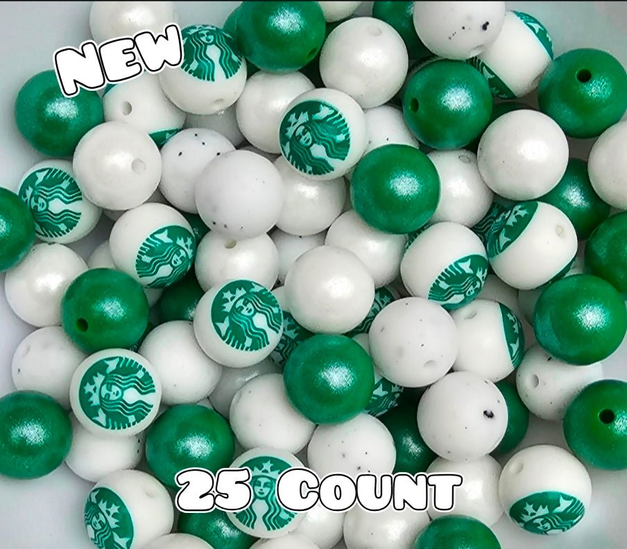 25 Count Silicone Bead Mix Opal Starbucks