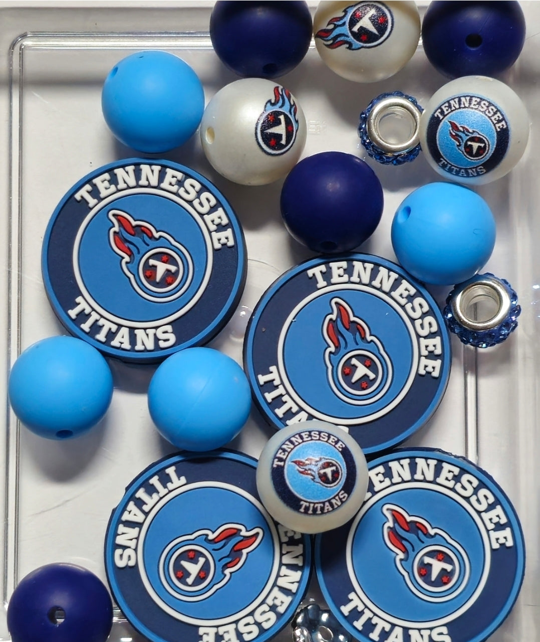 Football Bead Mixes With Focals & Acrylics Craft Supplies