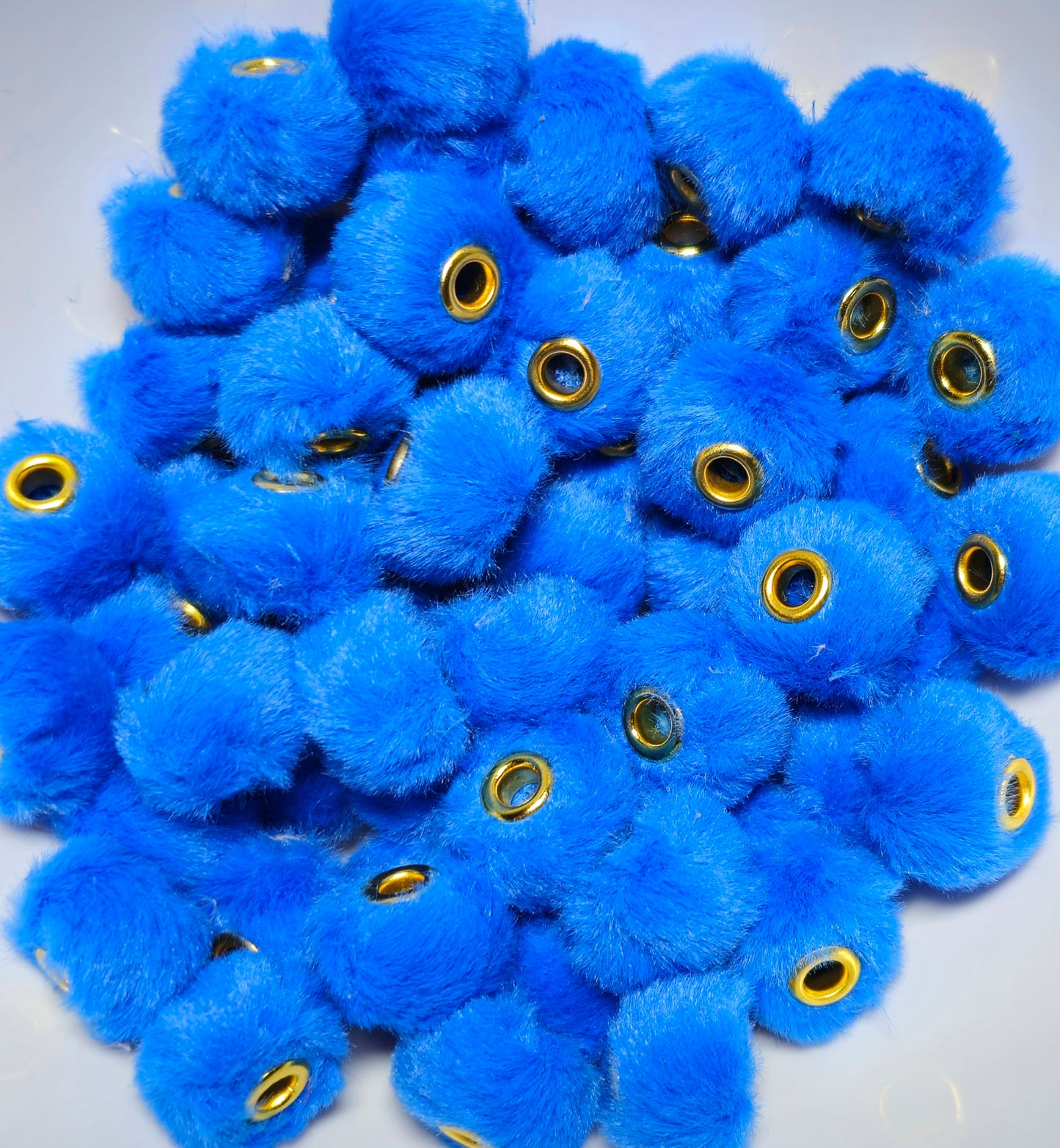 1 Count DIY 18MM Large Hole Fuzzy Spacers Mix Beads Craft Supplies