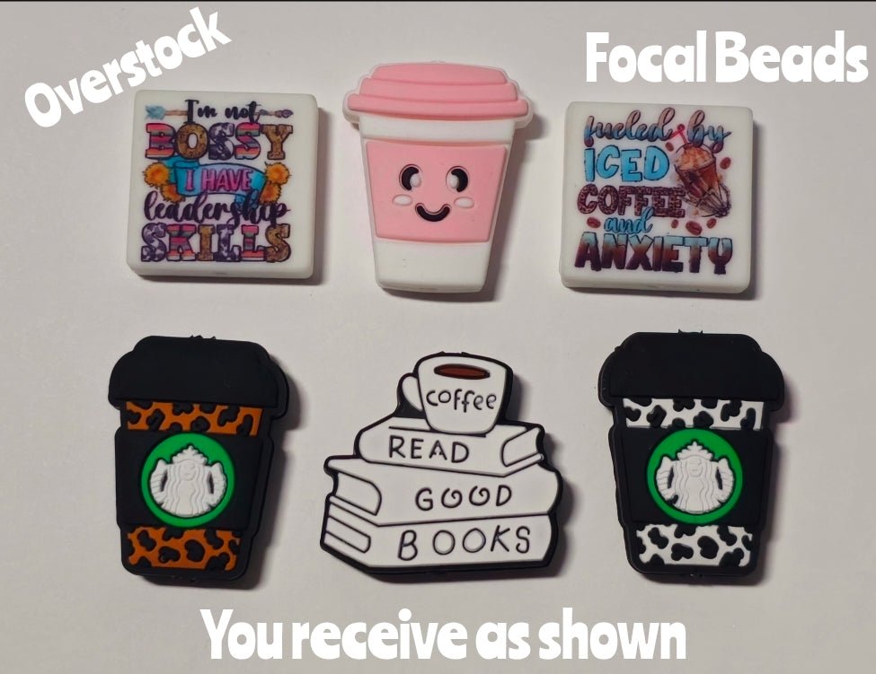 Overstock 6 Count Focal Bead Set As Shown