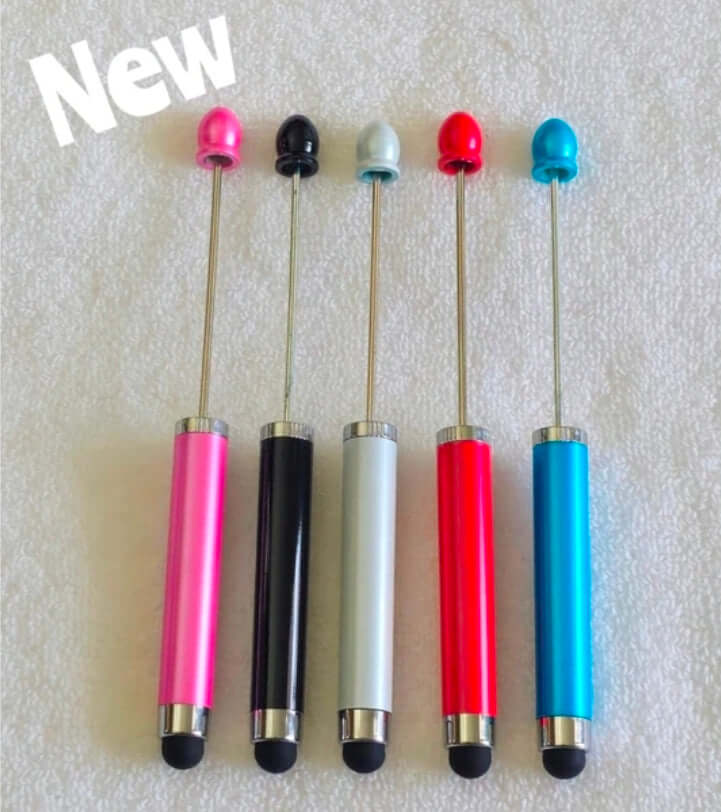 Nuevo bolígrafo stylus beadable de 1 unidad