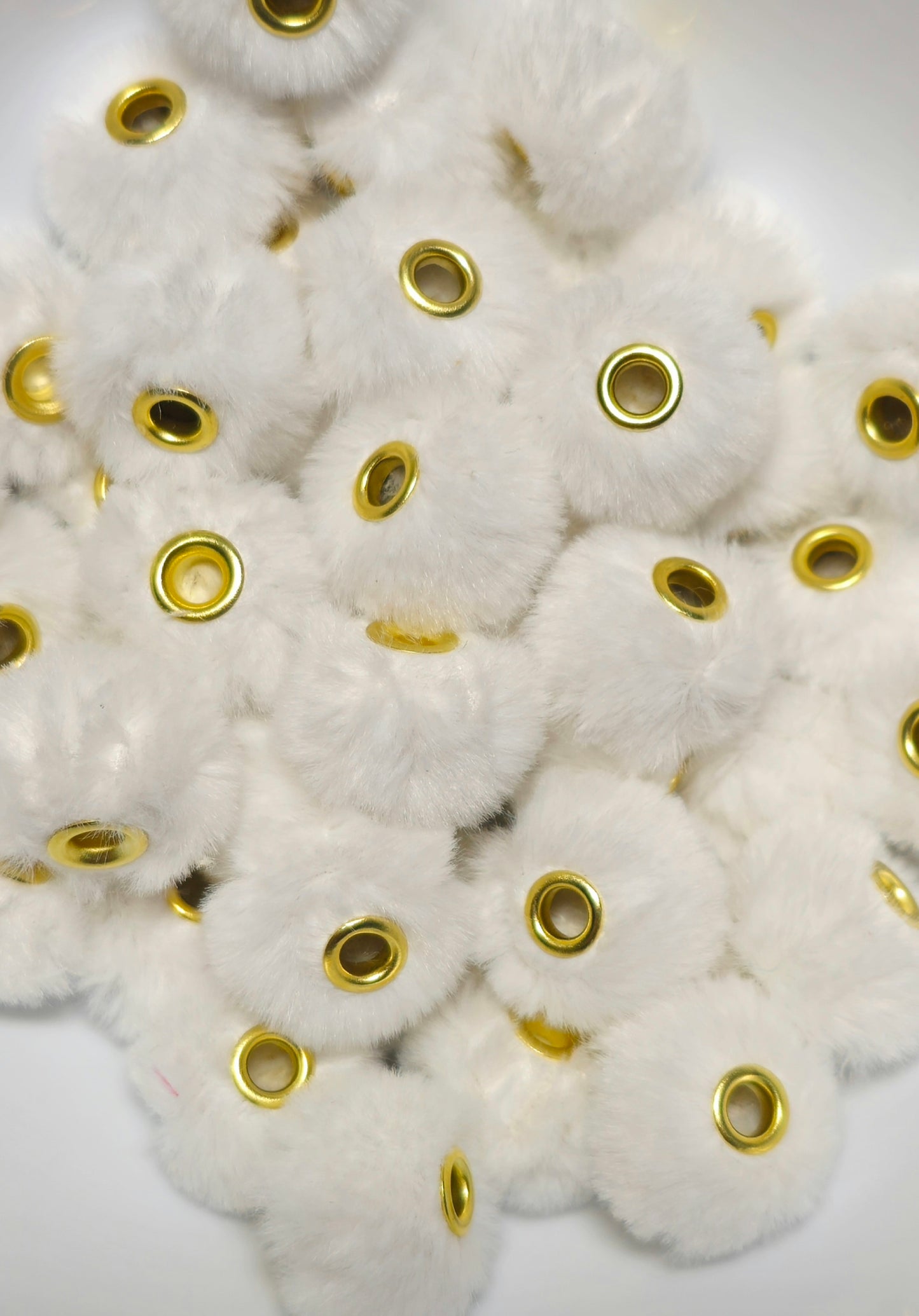 1 Count DIY 18MM Large Hole Fuzzy Spacers Mix Beads Craft Supplies