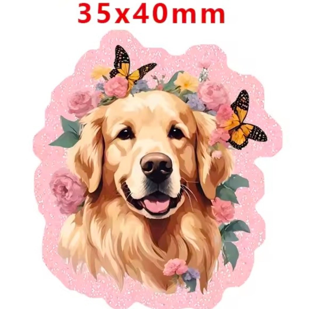 Glitter Acrylic Flatback- Acrylic Planer Resin Charm Animals