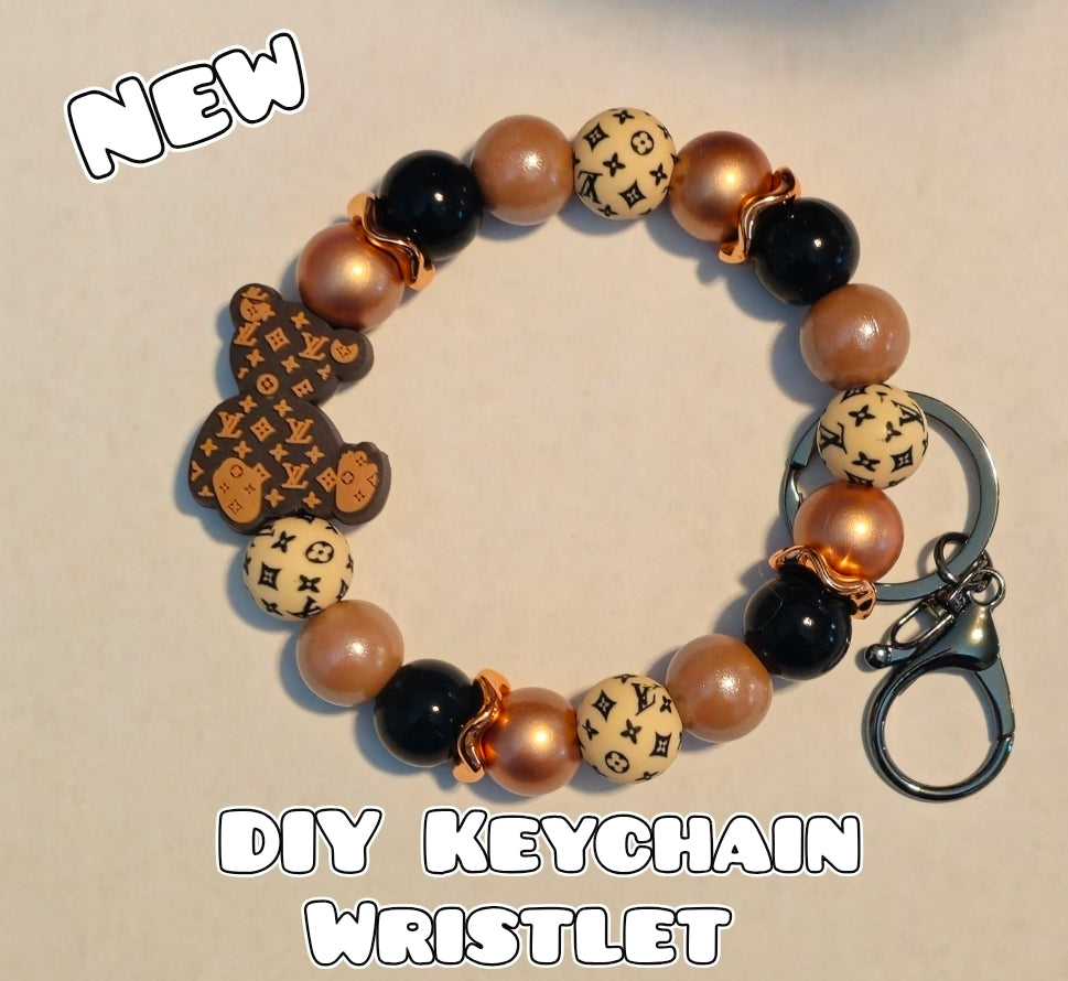 New 1 Count DIY Deluxe Beadable Wristlet Kit