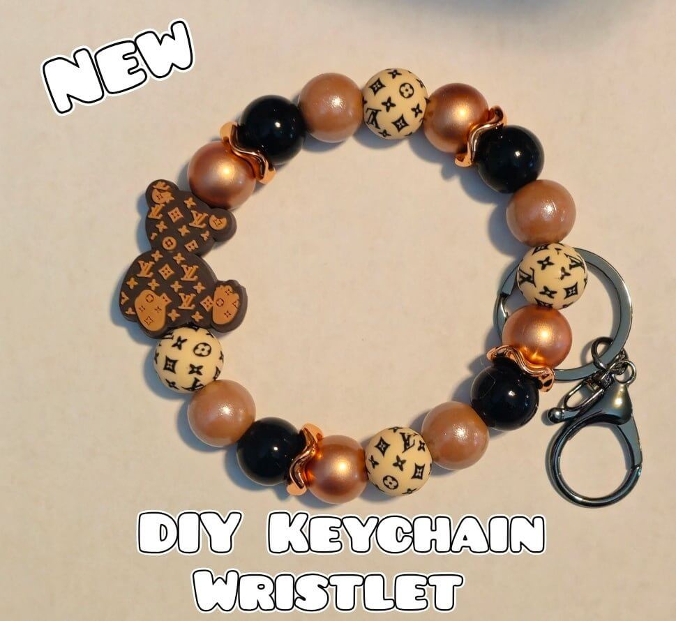 New 1 Count DIY Deluxe Beadable Wristlet Kit