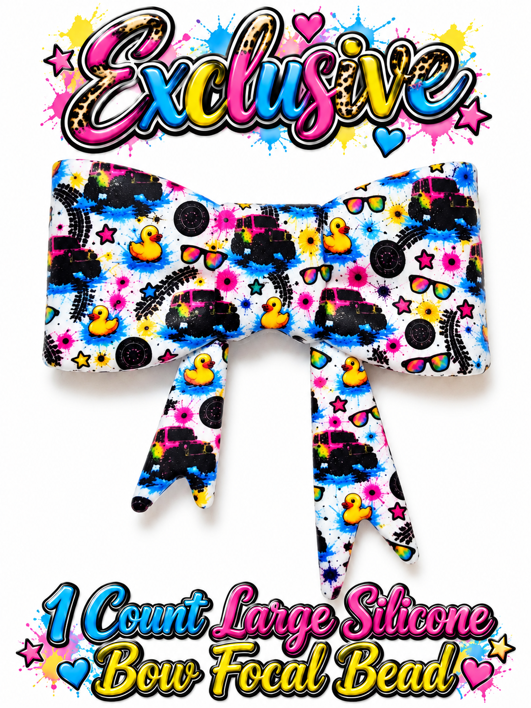 New Shop Exclusive 1 Count Large Silicone Bow JEEP
