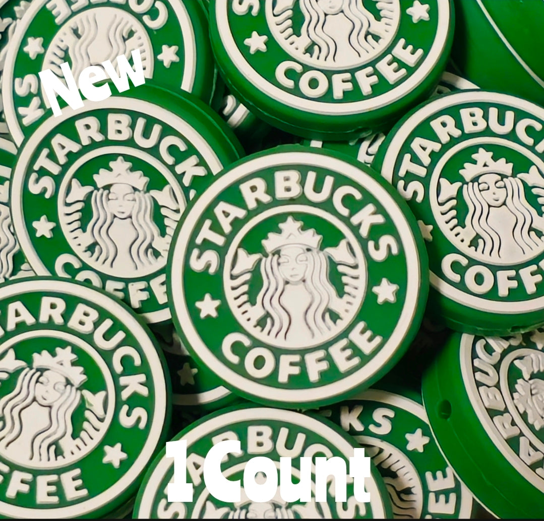 New 1 Count Focal Bead Starbucks