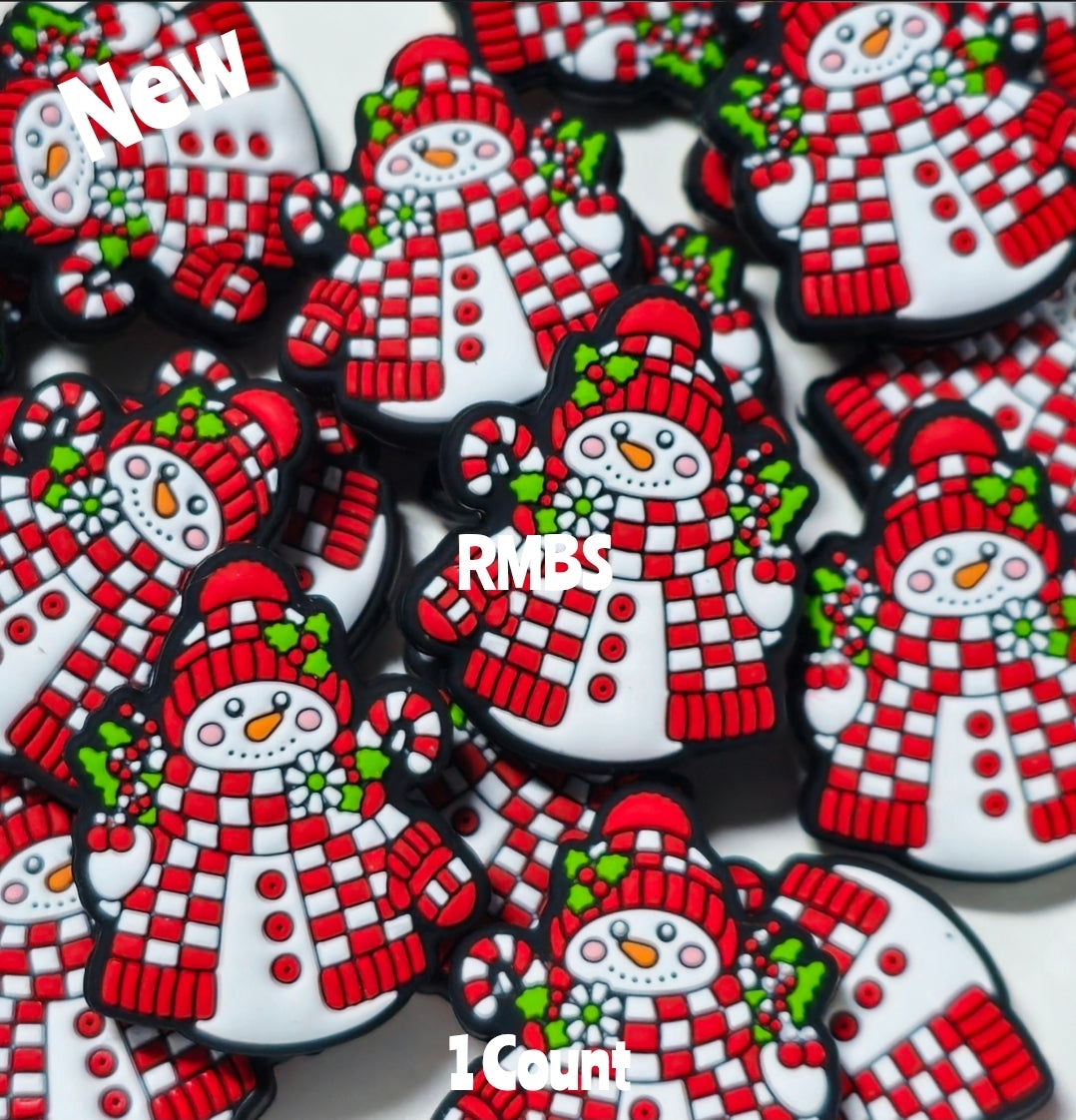 DIY Focal Bead 1 Count Craft Supplies Christmas Theme Silicone Beads