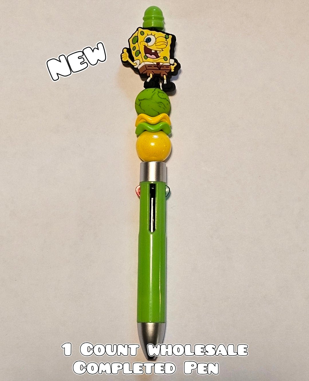 Wholesale 1 Count Beadable Pen Character SpongeBob