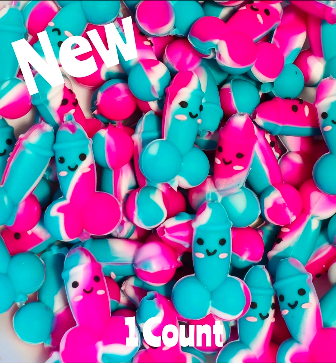 New ADULT 3D Saint John's Pee Pee 1 Count Focal Bead