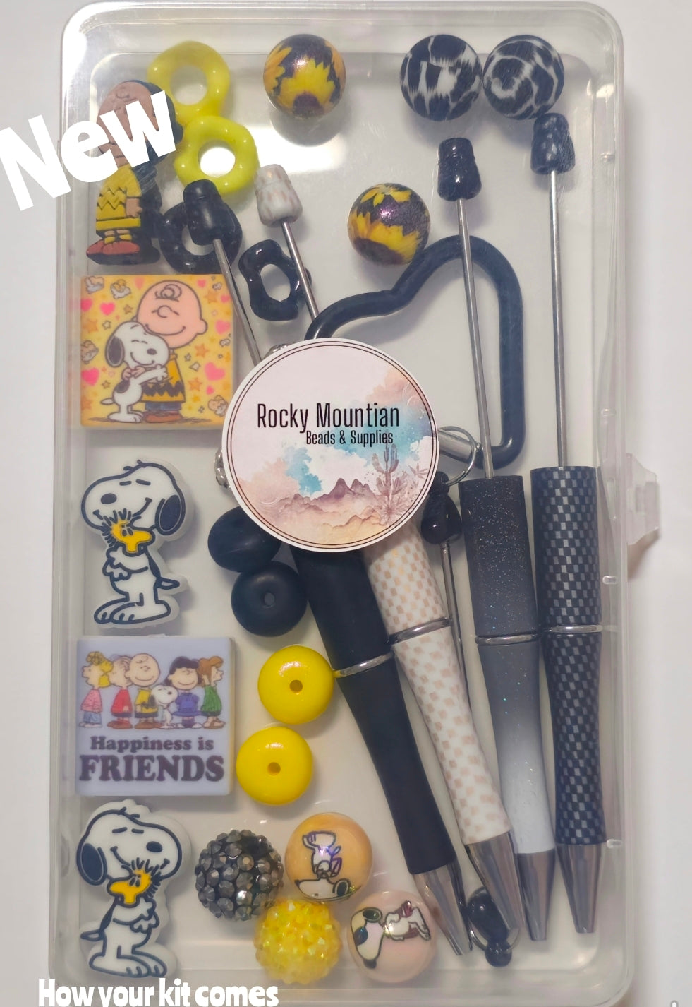 New Snoopy Character Beabable kit Container INCLUDED Limited Edition Includes Container