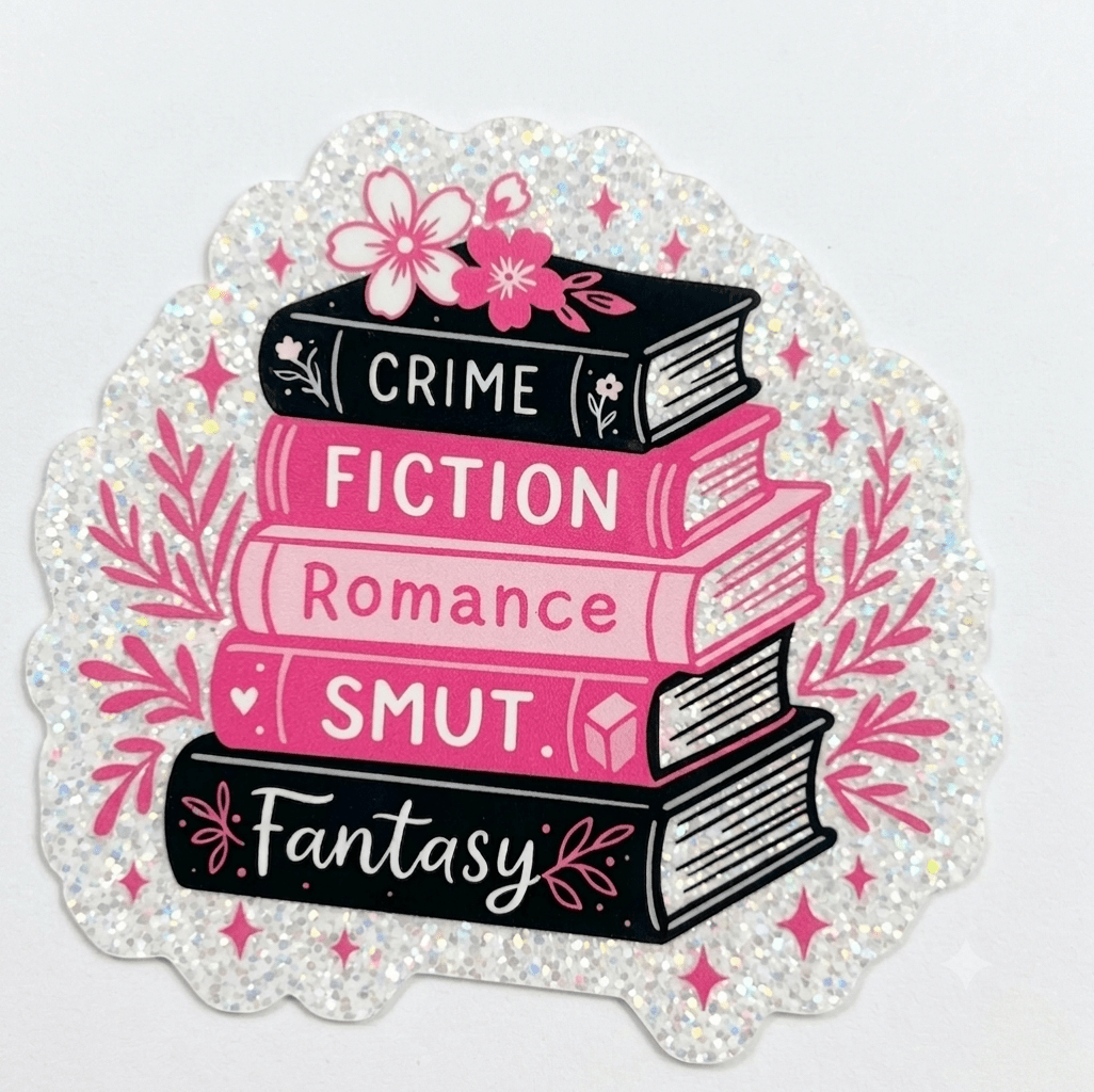 Glitter Acrylic Flatback- Acrylic Planer Resin Charm- Books