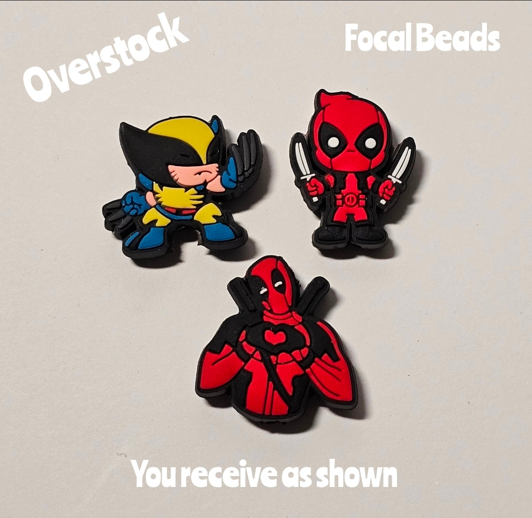 Overstock 3 Count Focal Bead Set As Shown