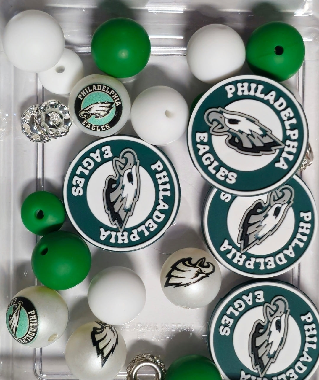 Football Bead Mixes With Focals & Acrylics Craft Supplies