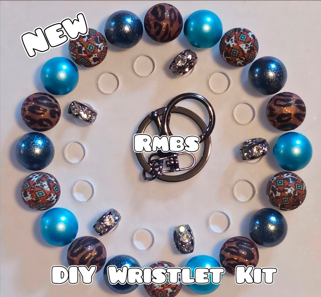New 1 Count DIY Deluxe Beadable Wristlet Kit