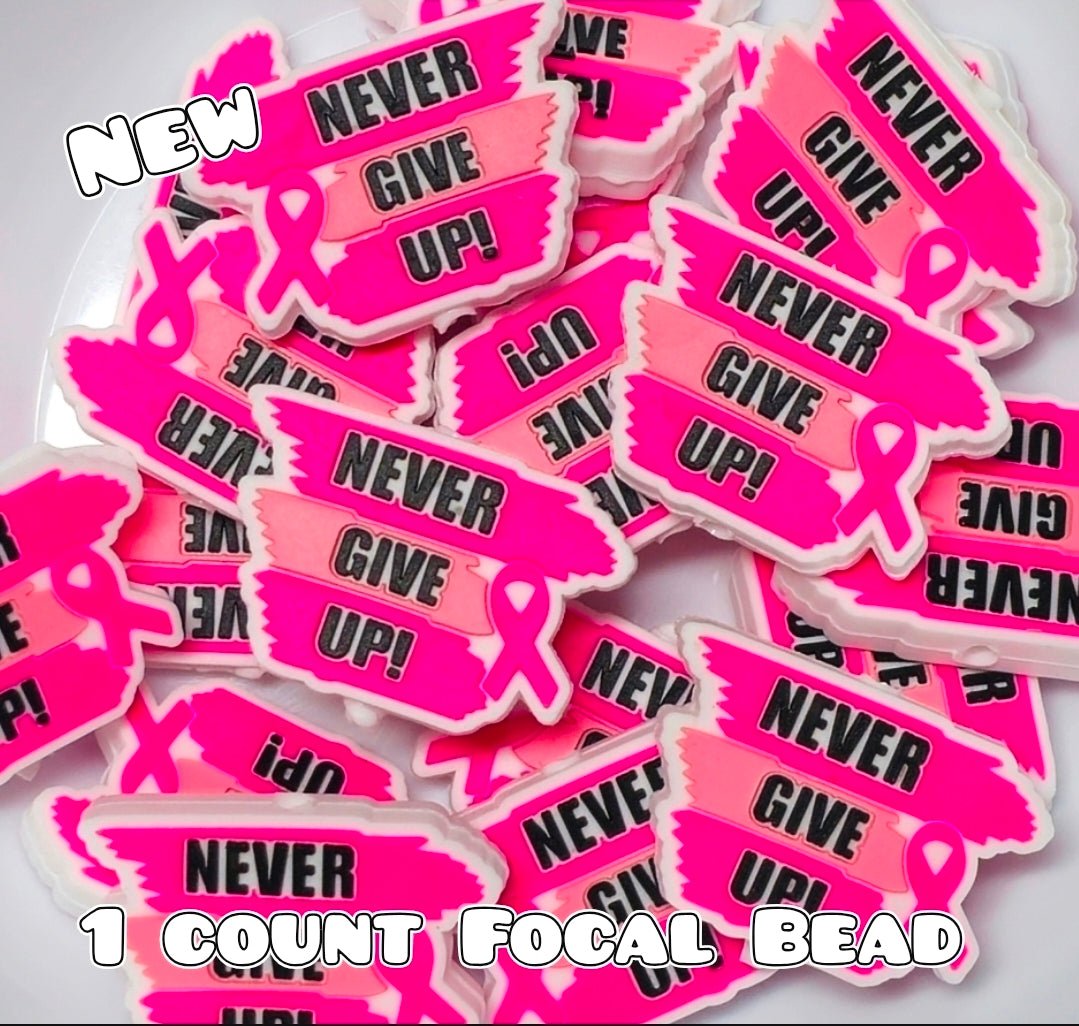 New 1 Count Focal Bead Breast Cancer