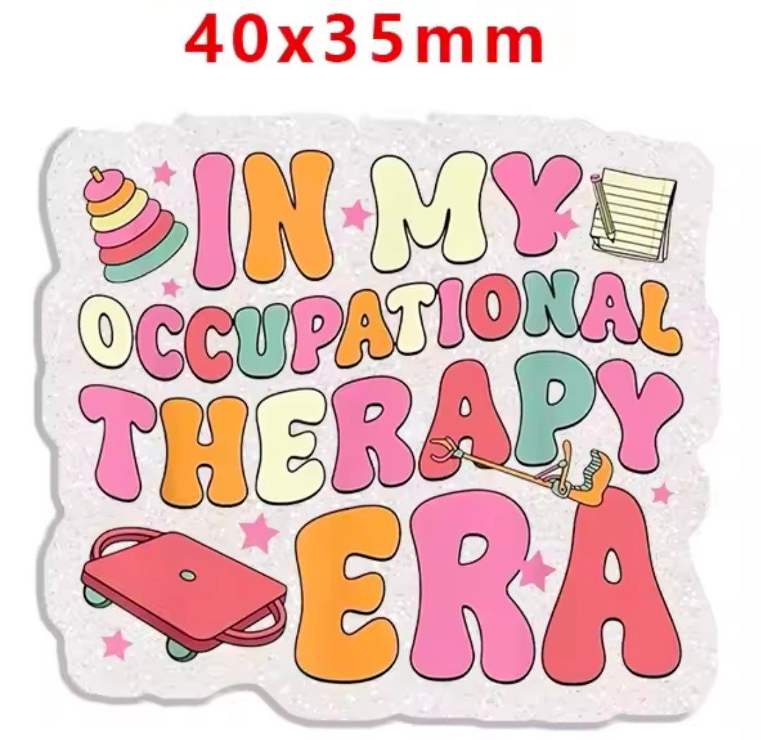 Glitter Acrylic Flatback- Acrylic Planer Resin Charm Medical