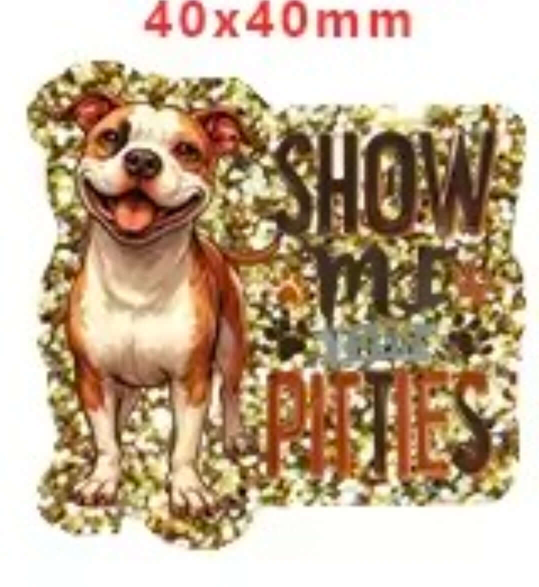 New 1 Count Glitter Acrylic Flatback Multiple Uses Acrylic Craft Supplies Dog