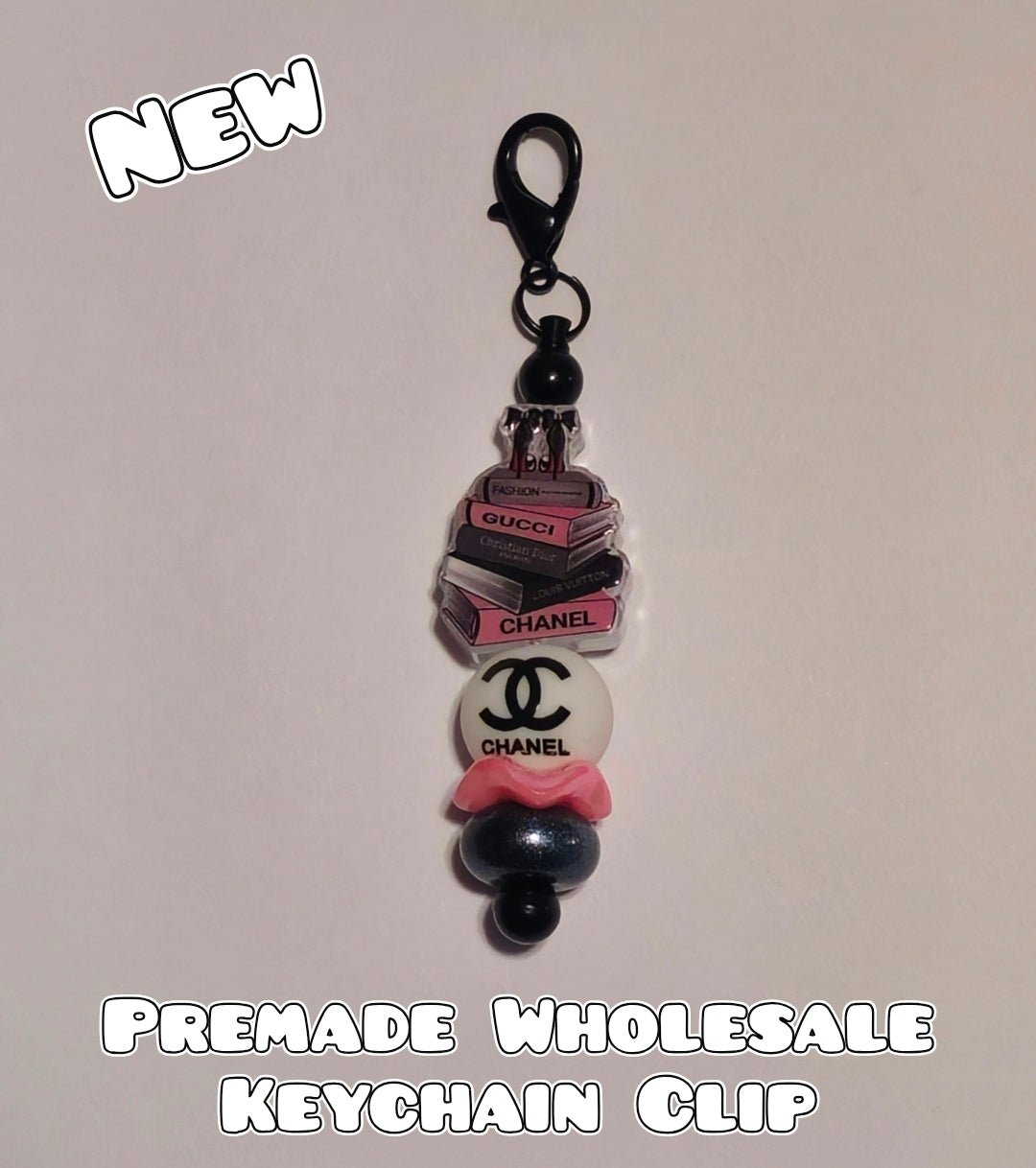 Wholsale Pre-Made Keychain Clip Charm 1 Count Luxury Designer