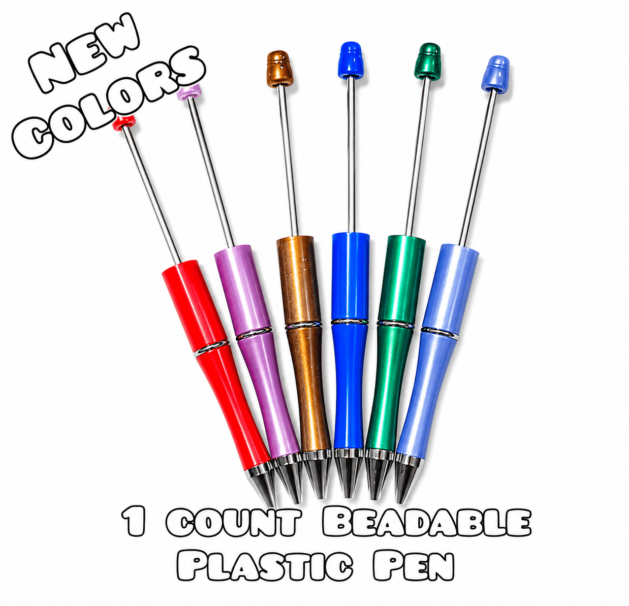 1 Count Plastic Beadable Pen Blanks DIY