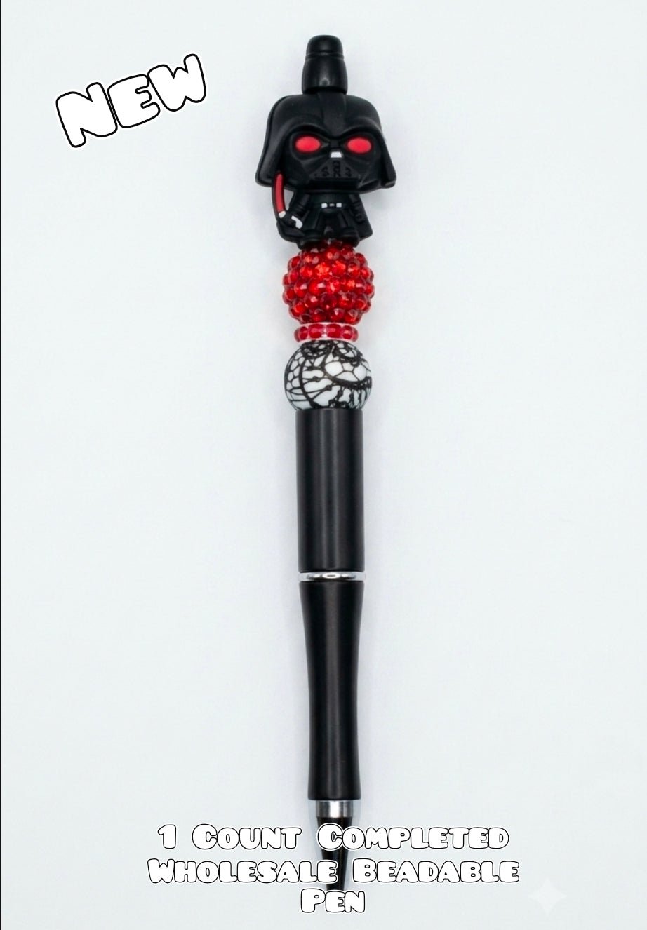 Wholesale 1 Count Beadable Pen Character Vader