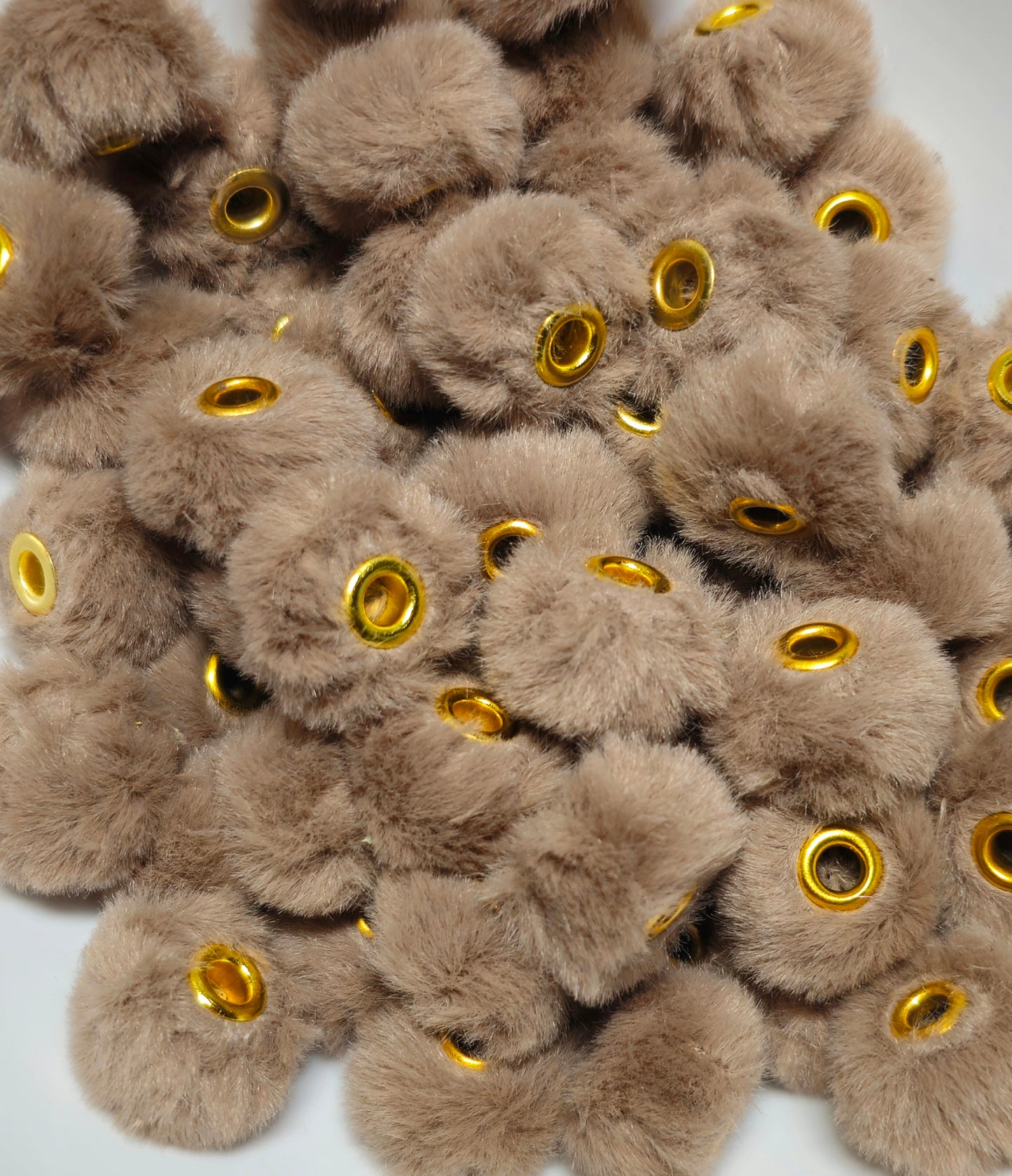 1 Count DIY 18MM Large Hole Fuzzy Spacers Mix Beads Craft Supplies