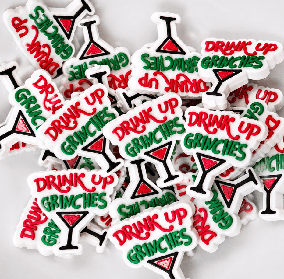 1 Count Focal Bead Drink Up Grinches