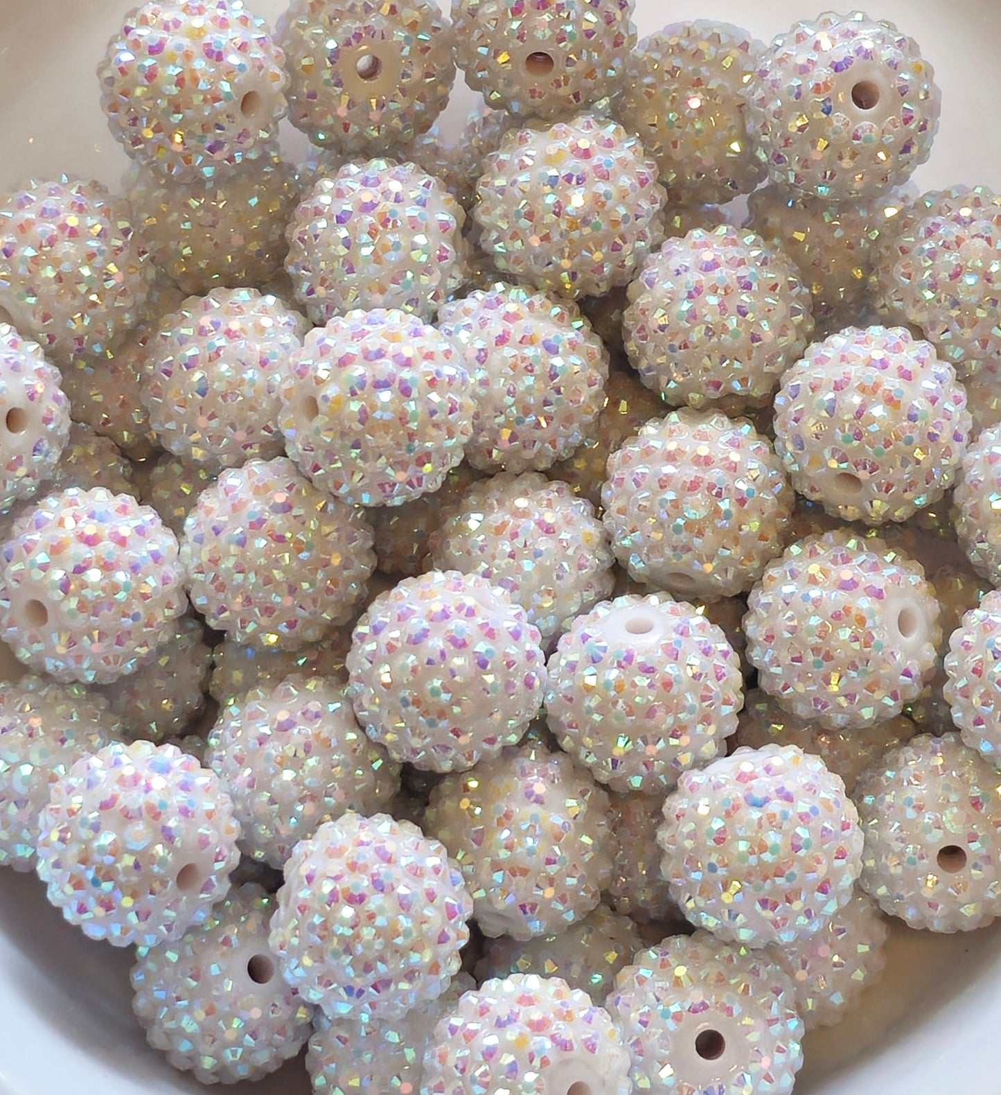 New AB Colors 1 Count Acrylic Beads Craft Supplies 20MM Rhinestone