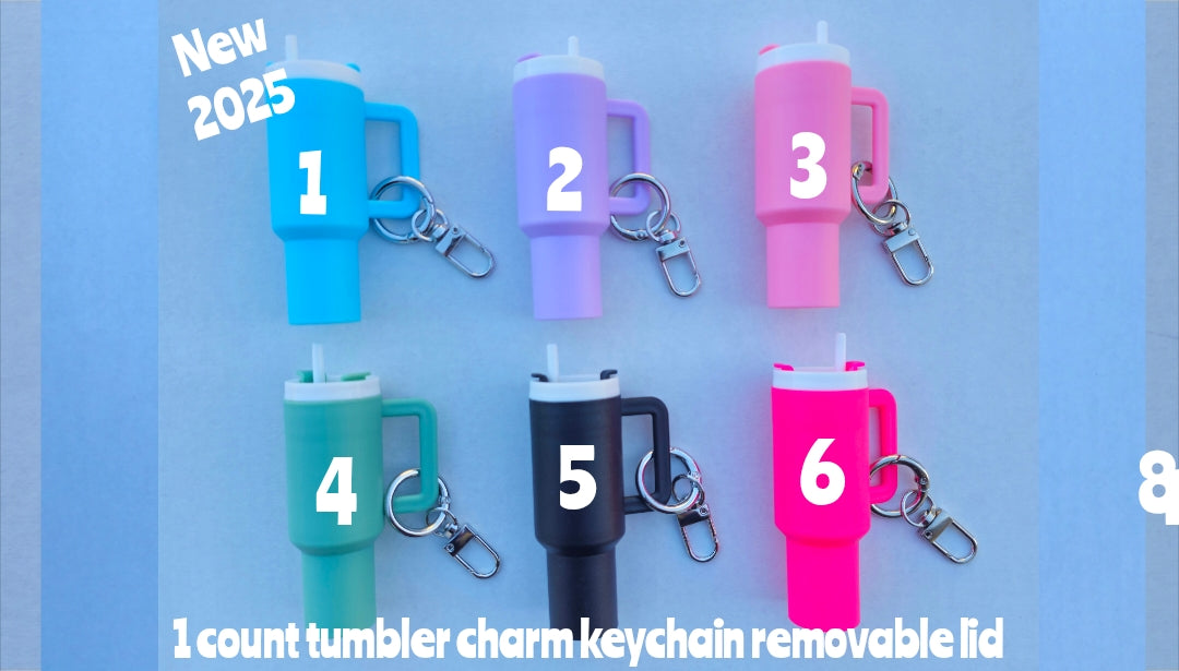 1 count tumbler cup chapstick keychain holder