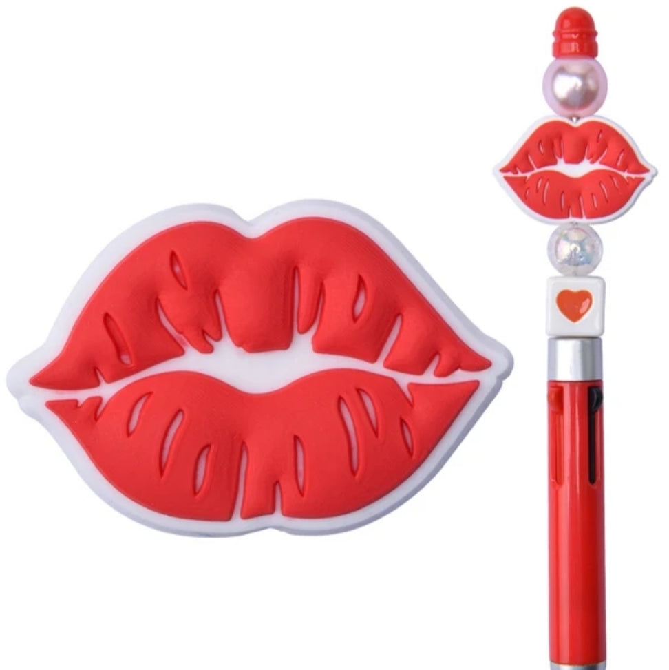 DIY BEADS 1 piece focal bead shop created large luscious lips 💋 back by popular demand pure silicone BPA FREE