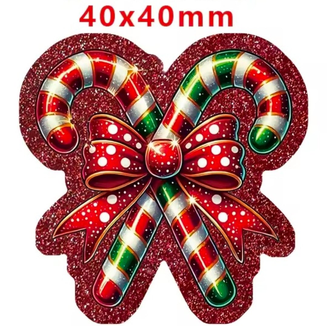 New 1 Count Glitter Acrylic Christmas