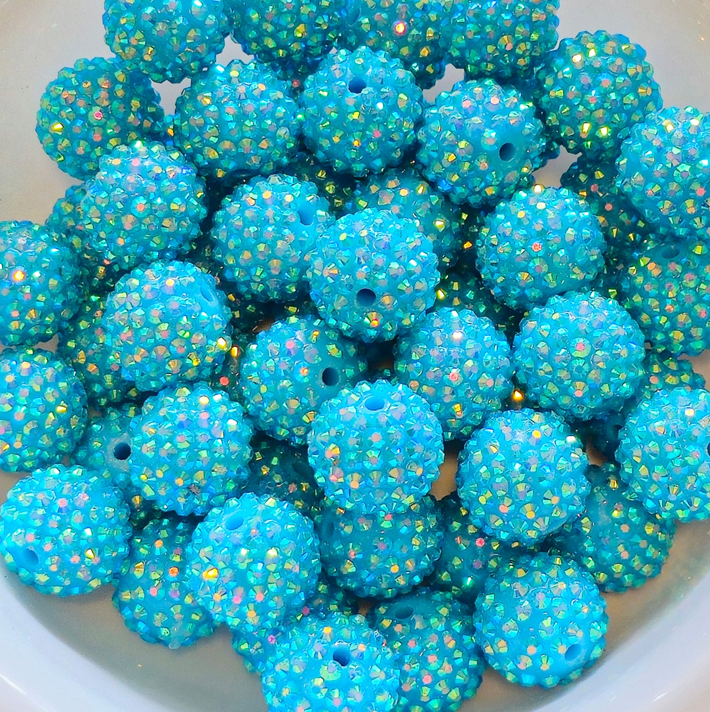 New AB Colors 1 Count Acrylic Beads Craft Supplies 20MM Rhinestone