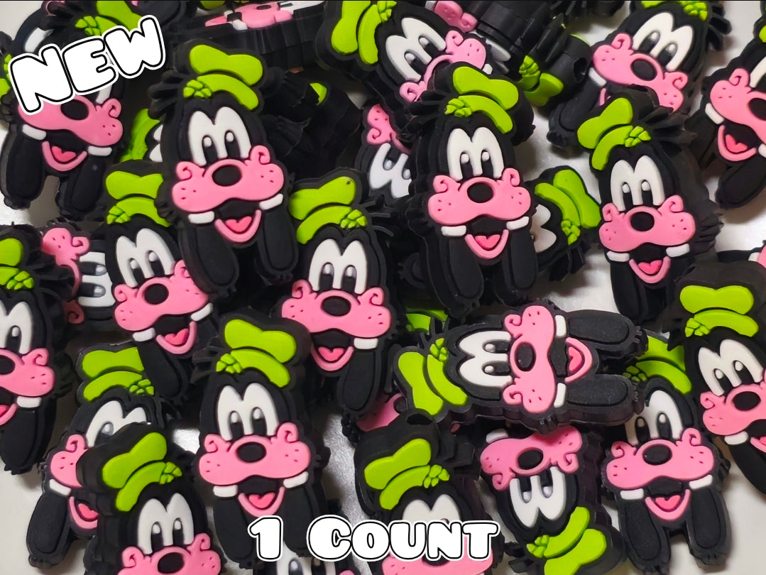 New 1 Count Focal Bead Goofy