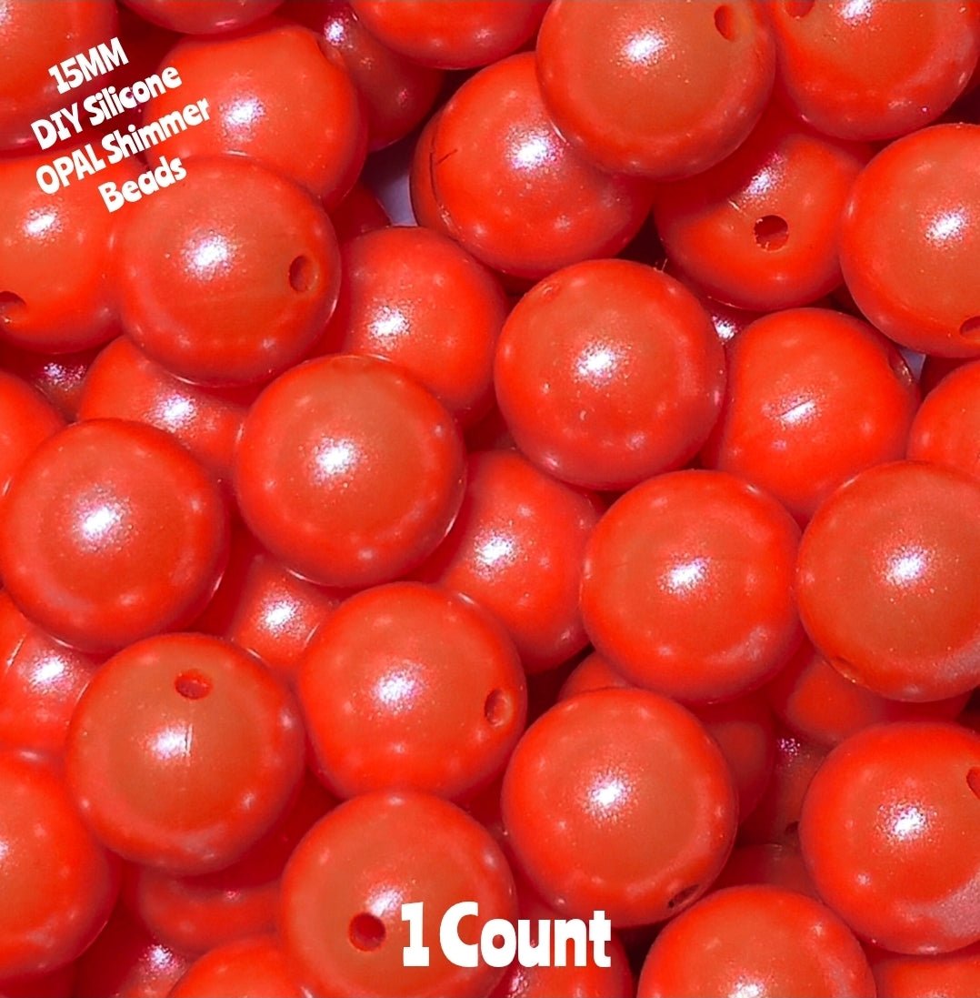 New 1 Count 15mm DIY Silicone Solid OPALS Orange Craft Supplies & ACCESSORIES