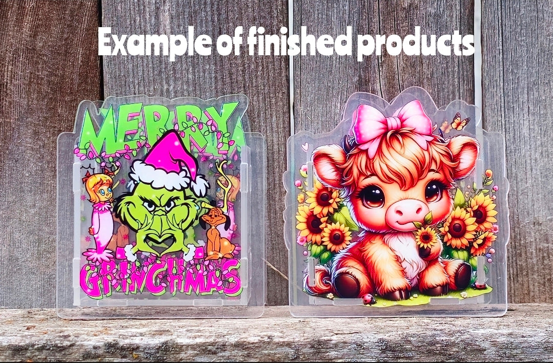 NEW Acrylic Pen Holder Box 1 Count Butterfly. Read description for directions and special handling.