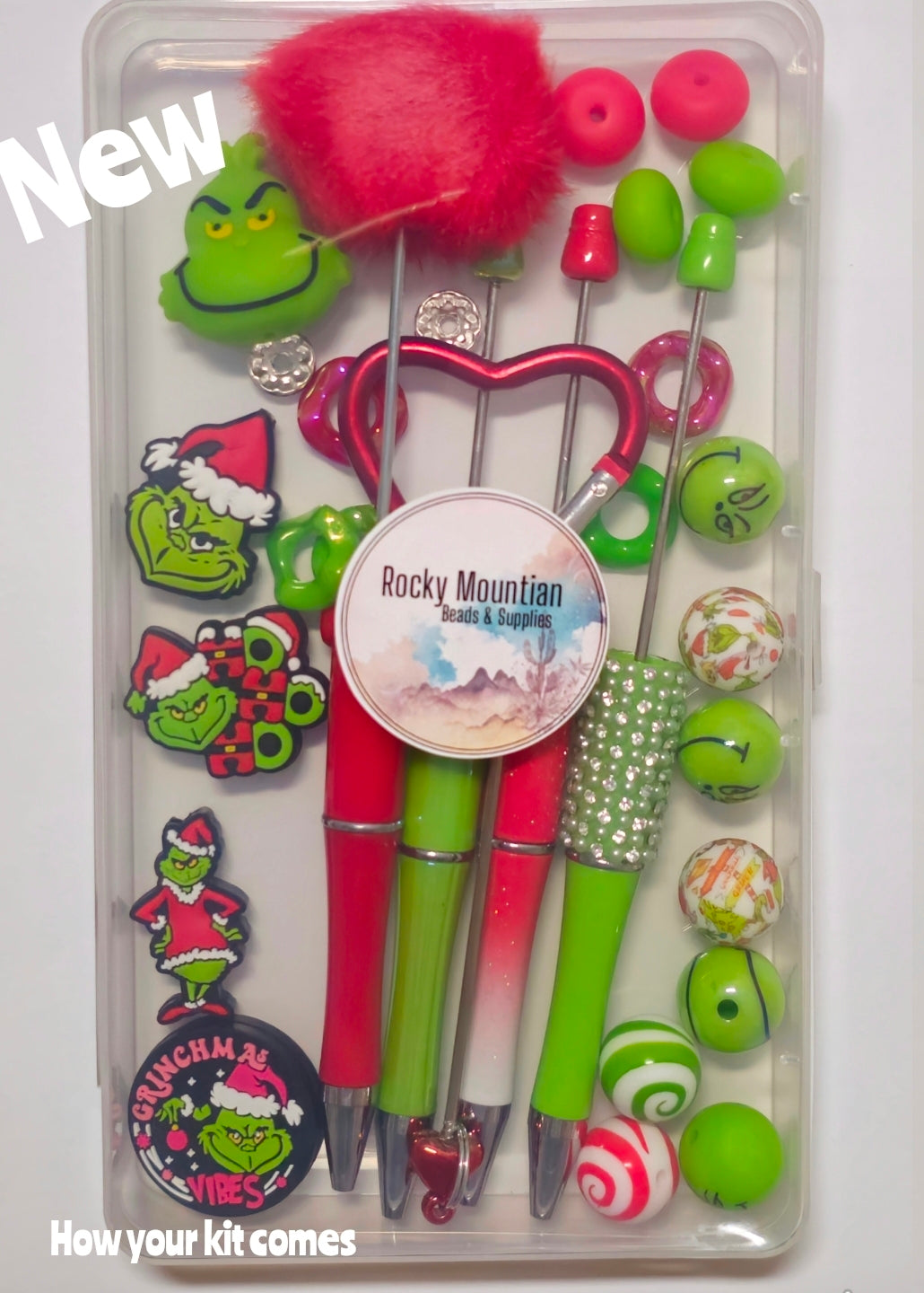 New Grinch Character Beabable kit Container INCLUDED Limited Edition Includes Container