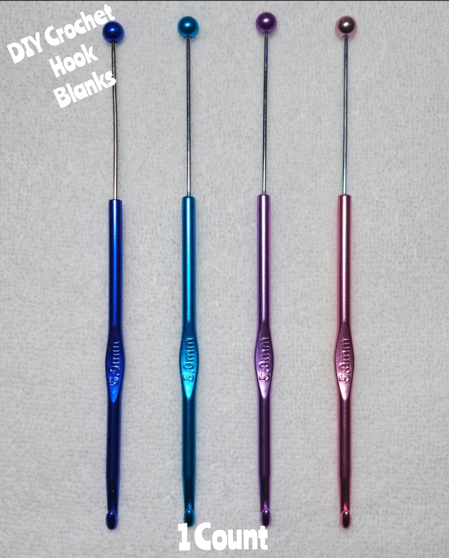 1 Count DIY Beadable Crochet Hooks. Blanks For Beads Craft Supplies