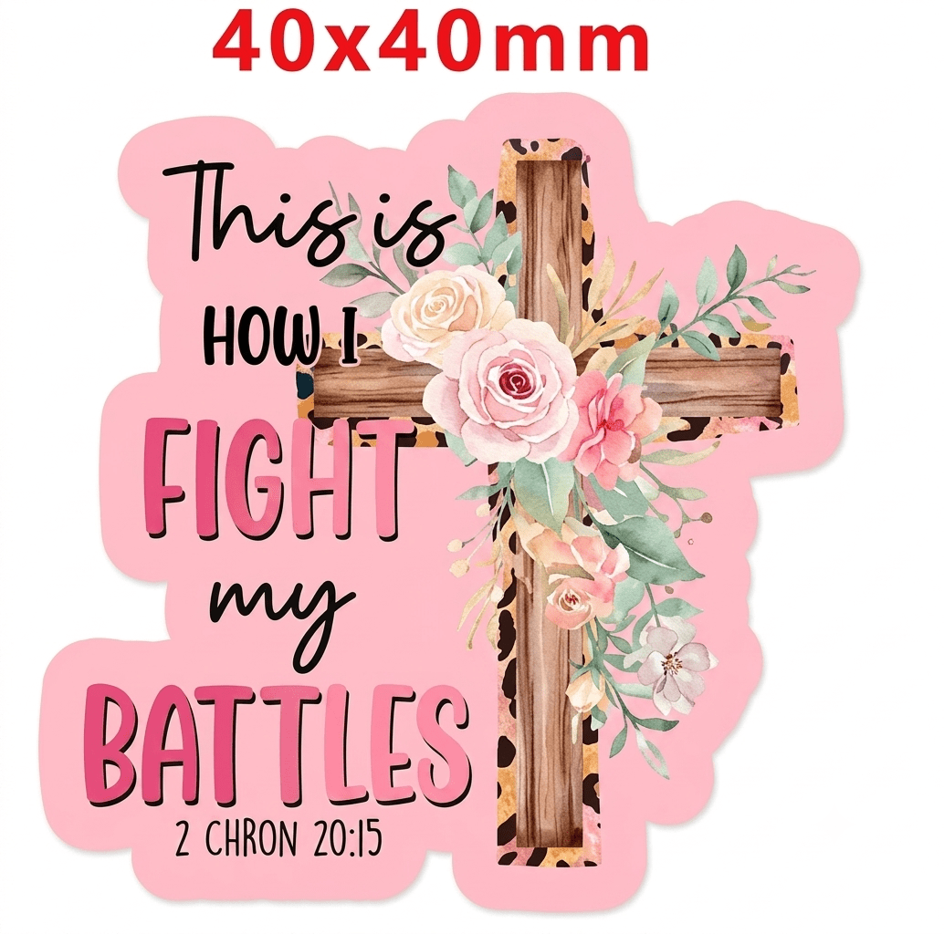 Glitter Acrylic Flatback- Acrylic Planer Resin Charm- Religious Inspirational