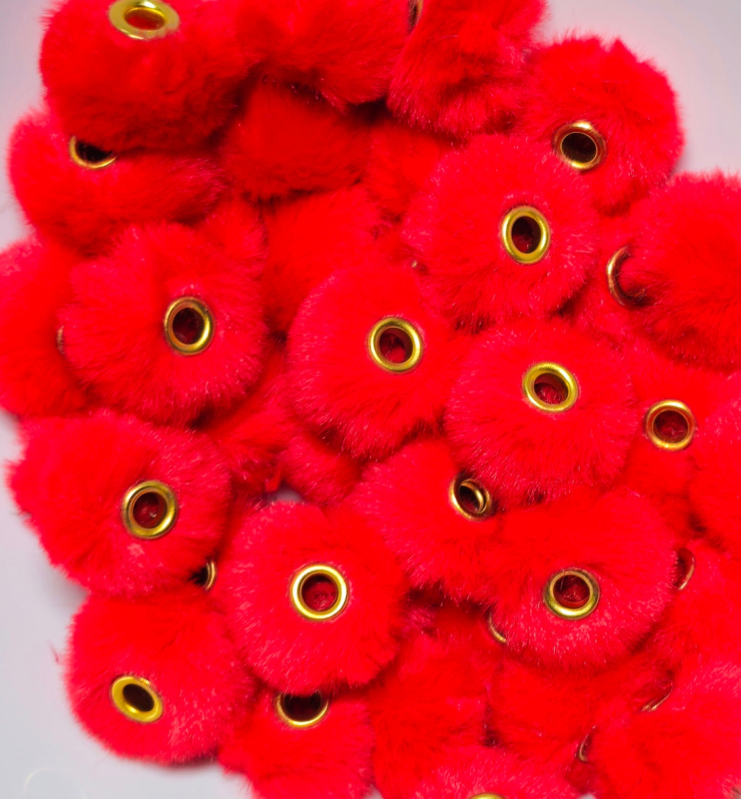 1 Count DIY 18MM Large Hole Fuzzy Spacers Mix Beads Craft Supplies
